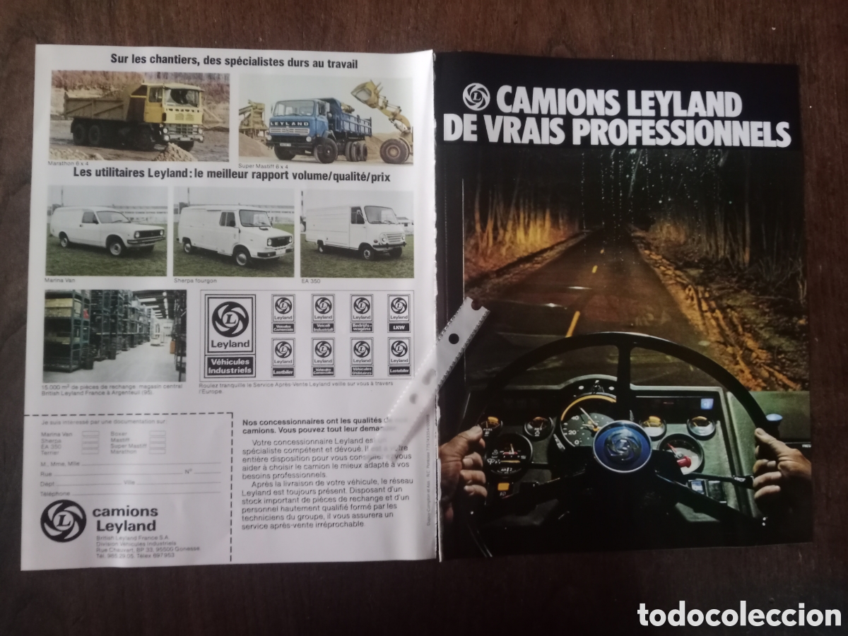 Otros art&iacute;culos de coleccionismo en papel: Publicidad cami&oacute;n Leyland de 1980