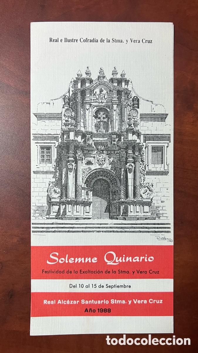 Paper Collecting Others: SOLEMNE QUINARIO CARAVACA DE LA CRUZ ( MURCIA ) A&Ntilde;O 1988