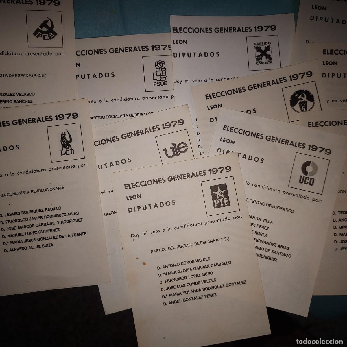 Otros art&iacute;culos de coleccionismo en papel: ELECCIONES GENERALES 1979. PAPELETAS SALAMANCA