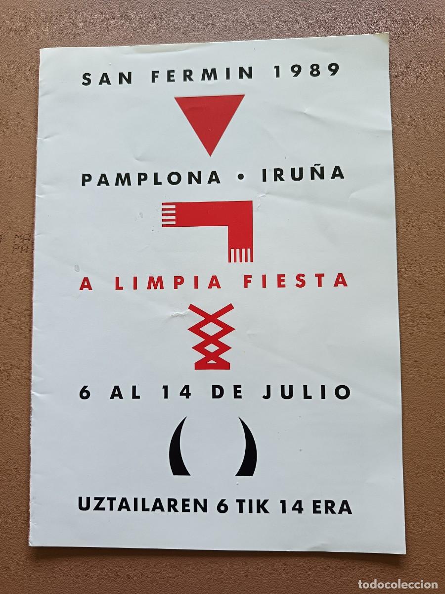Otros art&iacute;culos de coleccionismo en papel: SAN FERM&Iacute;N - A&Ntilde;O 1989 - PLANO