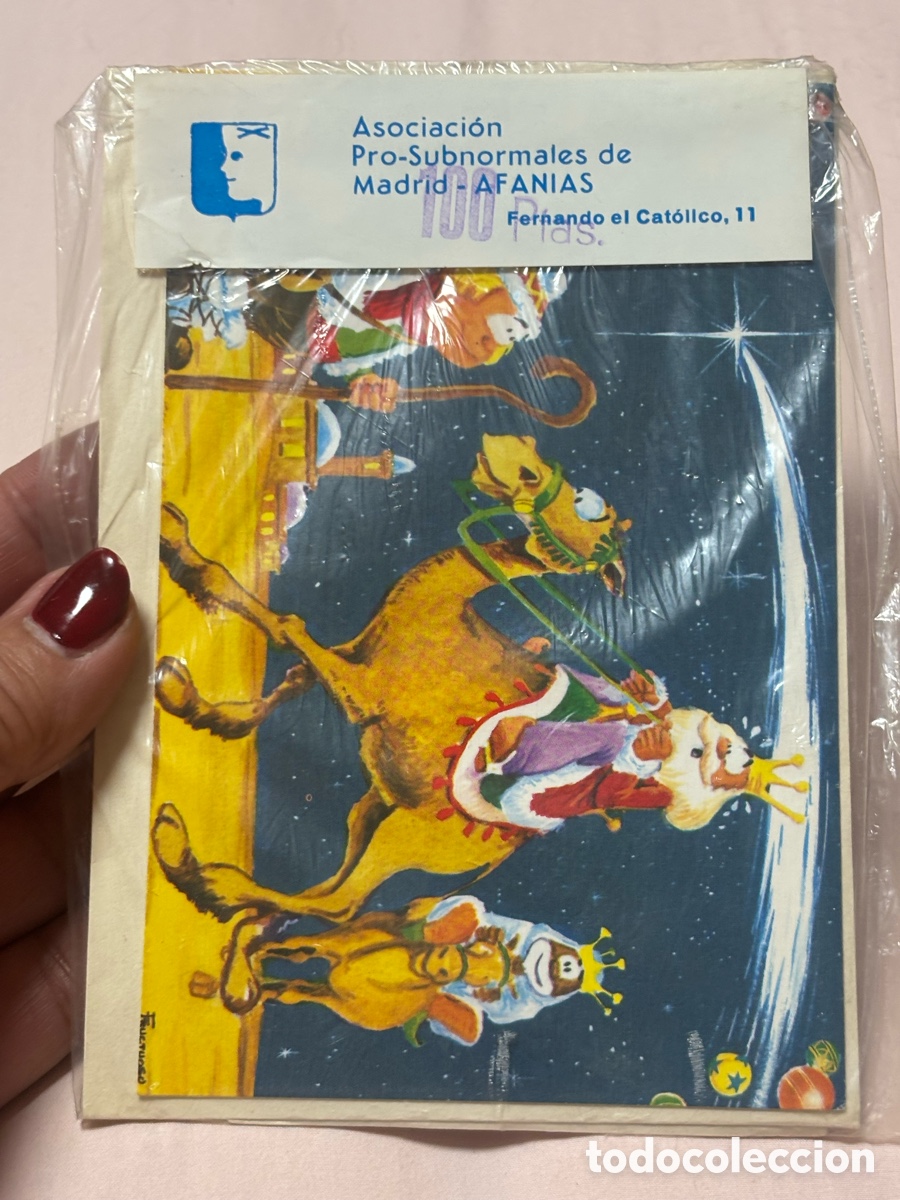 Otros art&iacute;culos de coleccionismo en papel: Felicitaci&oacute;n asociaci&oacute;n pro-subnormales afan&aacute;is