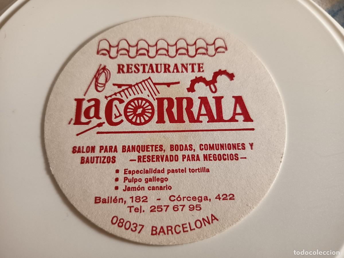 Otros art&iacute;culos de coleccionismo en papel: POSAVASOS RESTAURANTE LA CORRALA-BARCELONA