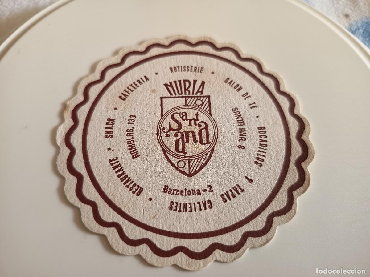 Otros art&iacute;culos de coleccionismo en papel: POSAVASOS CAFETERIA NURIA SANTA ANA-BARCELONA