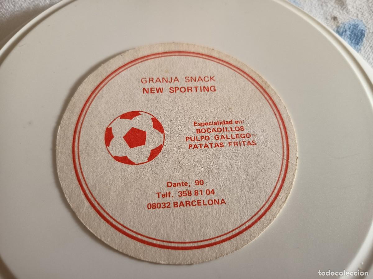 Otros art&iacute;culos de coleccionismo en papel: POSAVASOS GRANJA SNACK NEW SPORTING-BARCELONA
