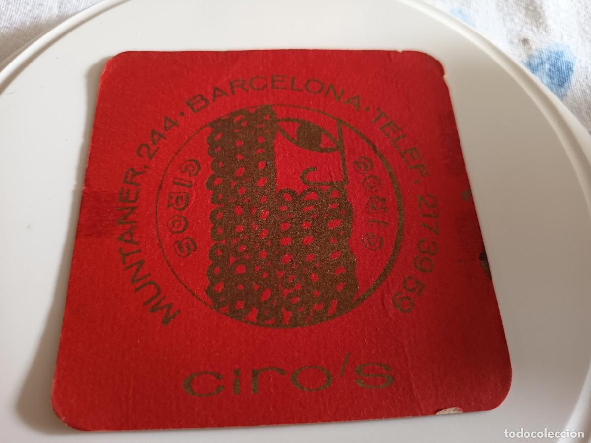 Otros art&iacute;culos de coleccionismo en papel: POSAVASOS DISCO BAR CIRO'S-BARCELONA