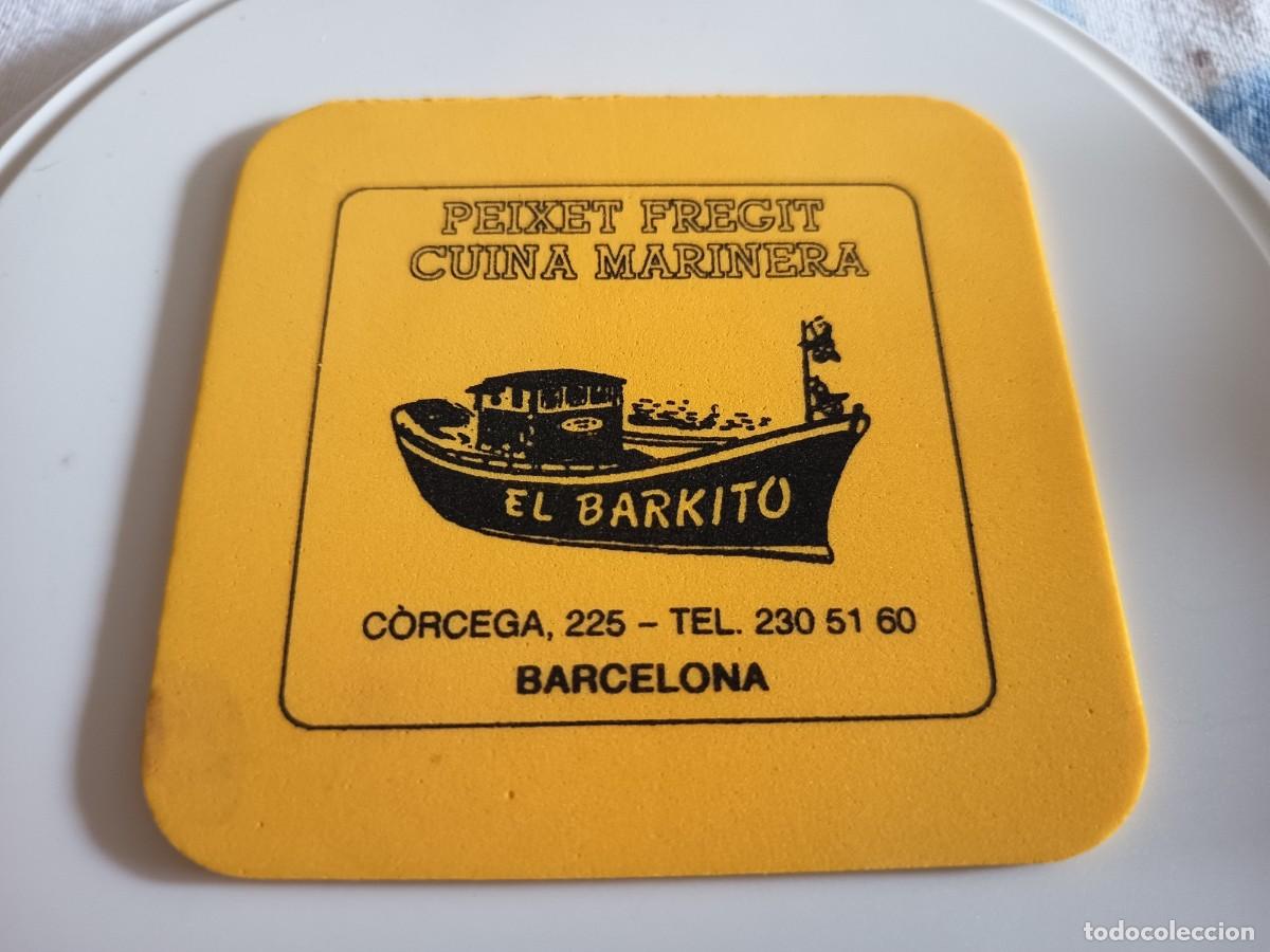 Otros art&iacute;culos de coleccionismo en papel: POSAVASOS RESTAURANTE EL BARKITO-BARCELONA