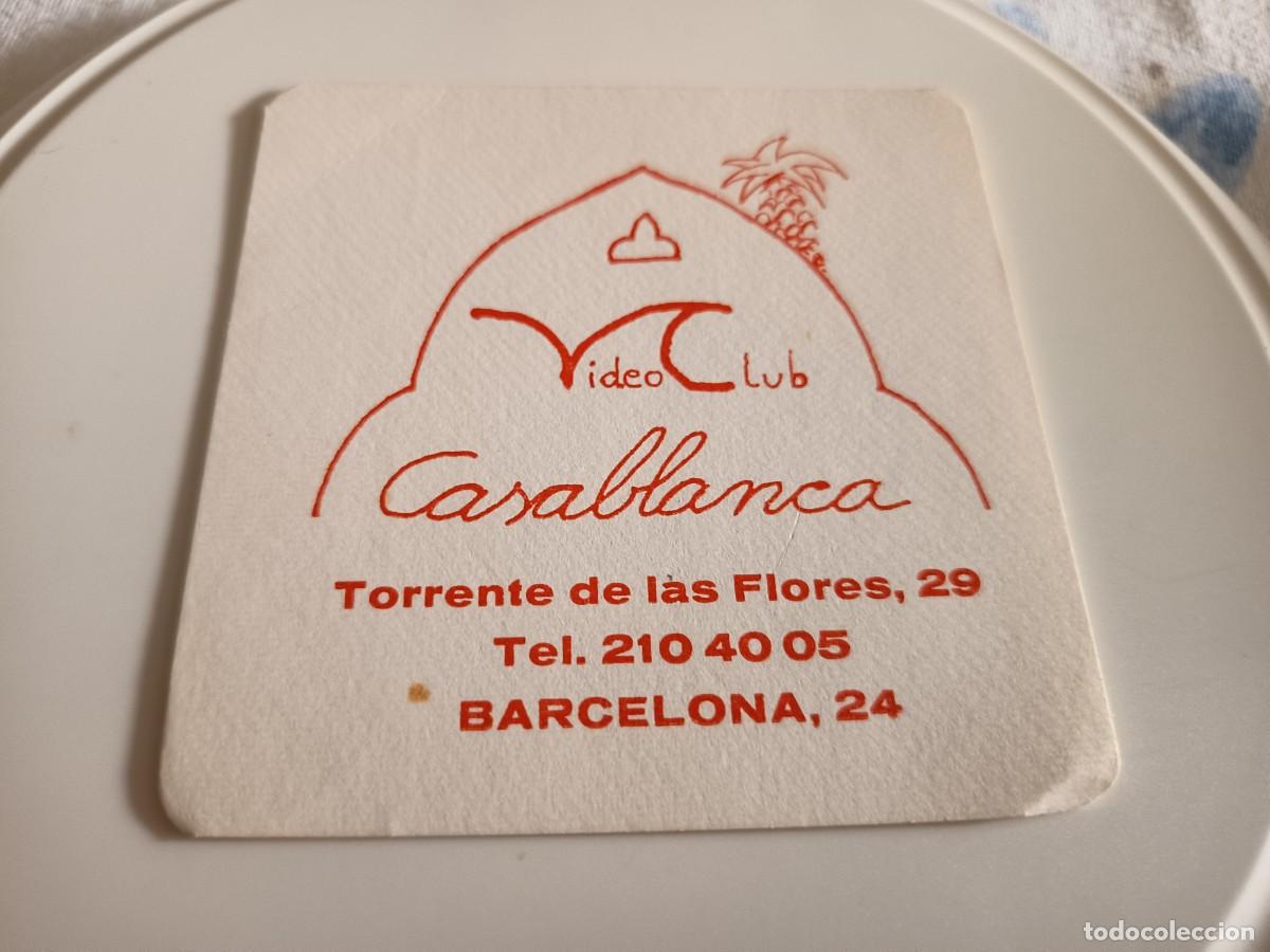 Otros art&iacute;culos de coleccionismo en papel: POSAVASOS VIDEO CLUB CASABLANCA-BARCELONA