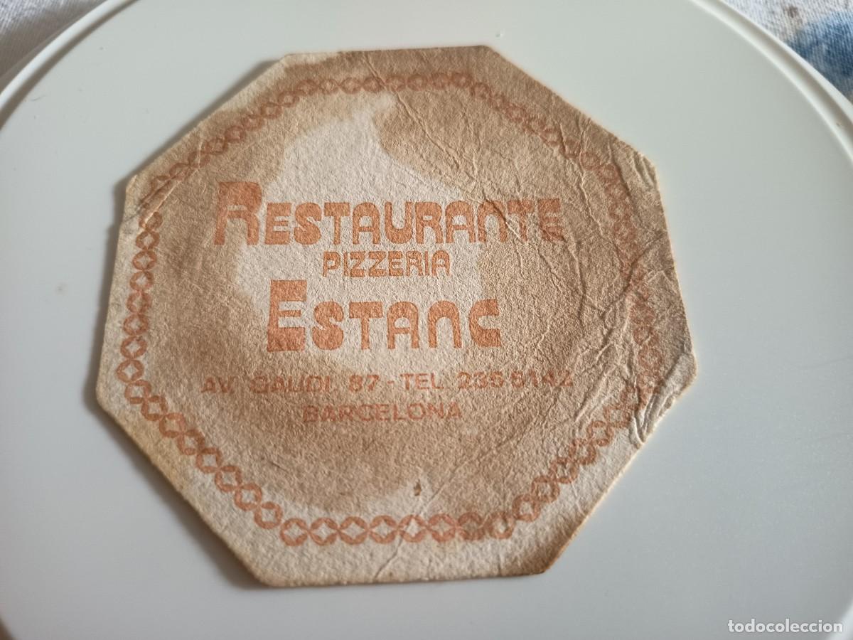 Otros art&iacute;culos de coleccionismo en papel: POSAVASOS RESTAURANTE ESTANC-BARCELONA