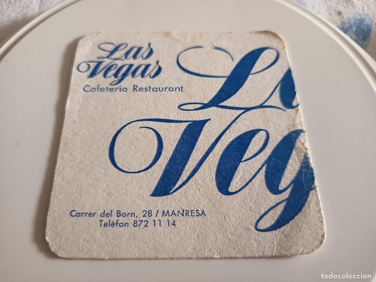 Otros art&iacute;culos de coleccionismo en papel: POSAVASOS CAFETERIA LAS VEGAS-MANRESSA-BARCELONA