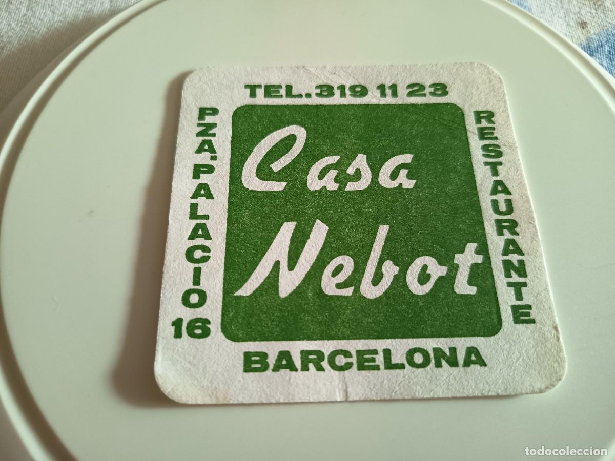 Otros art&iacute;culos de coleccionismo en papel: POSAVASOS RESTAURANT CASA NEBOT-BARCELONA