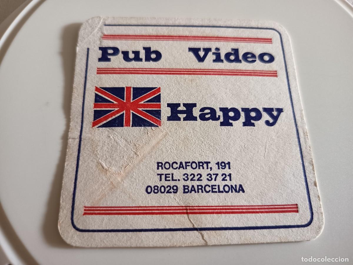 Otros art&iacute;culos de coleccionismo en papel: POSAVASOS PUB VIDEO HAPPY-BARCELONA