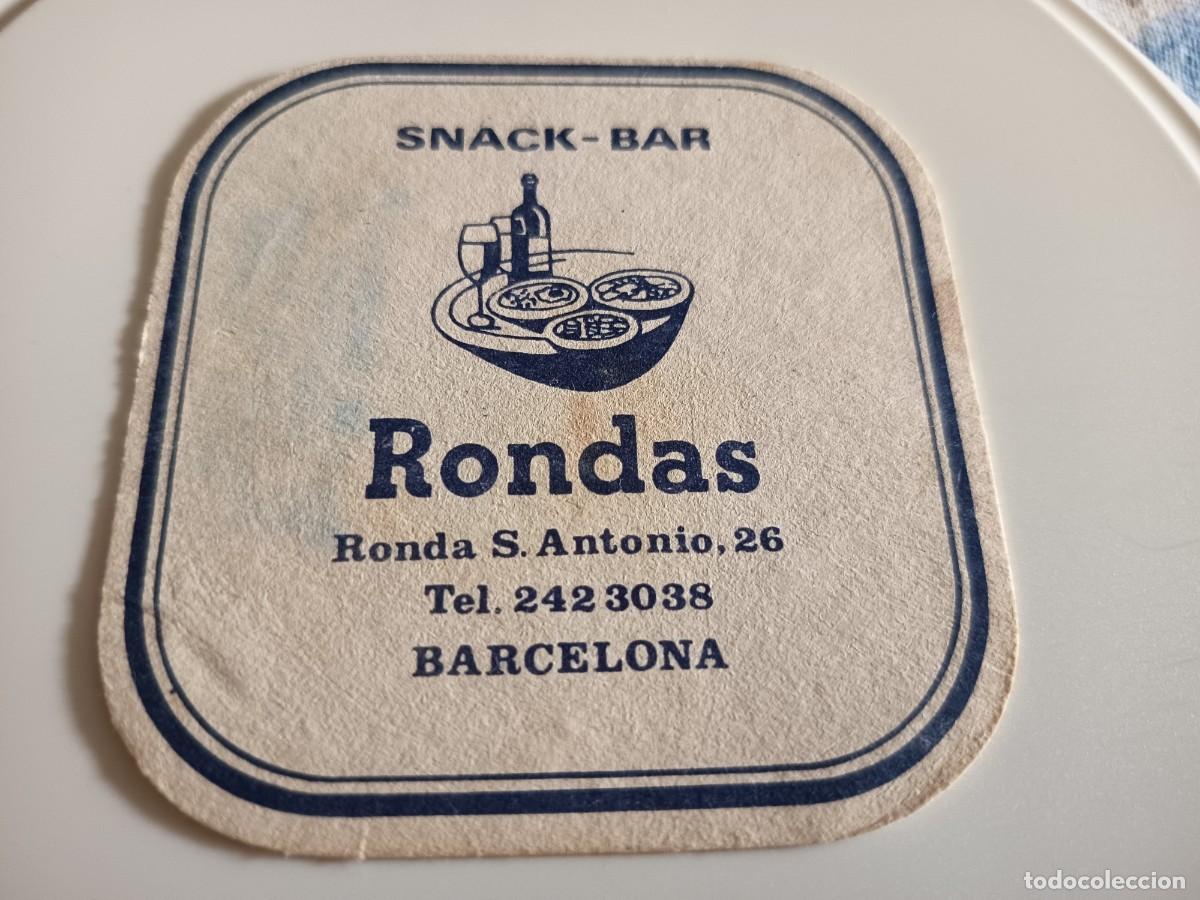 Otros art&iacute;culos de coleccionismo en papel: POSAVASOS SNACK BAR RONDAS-BARCELONA