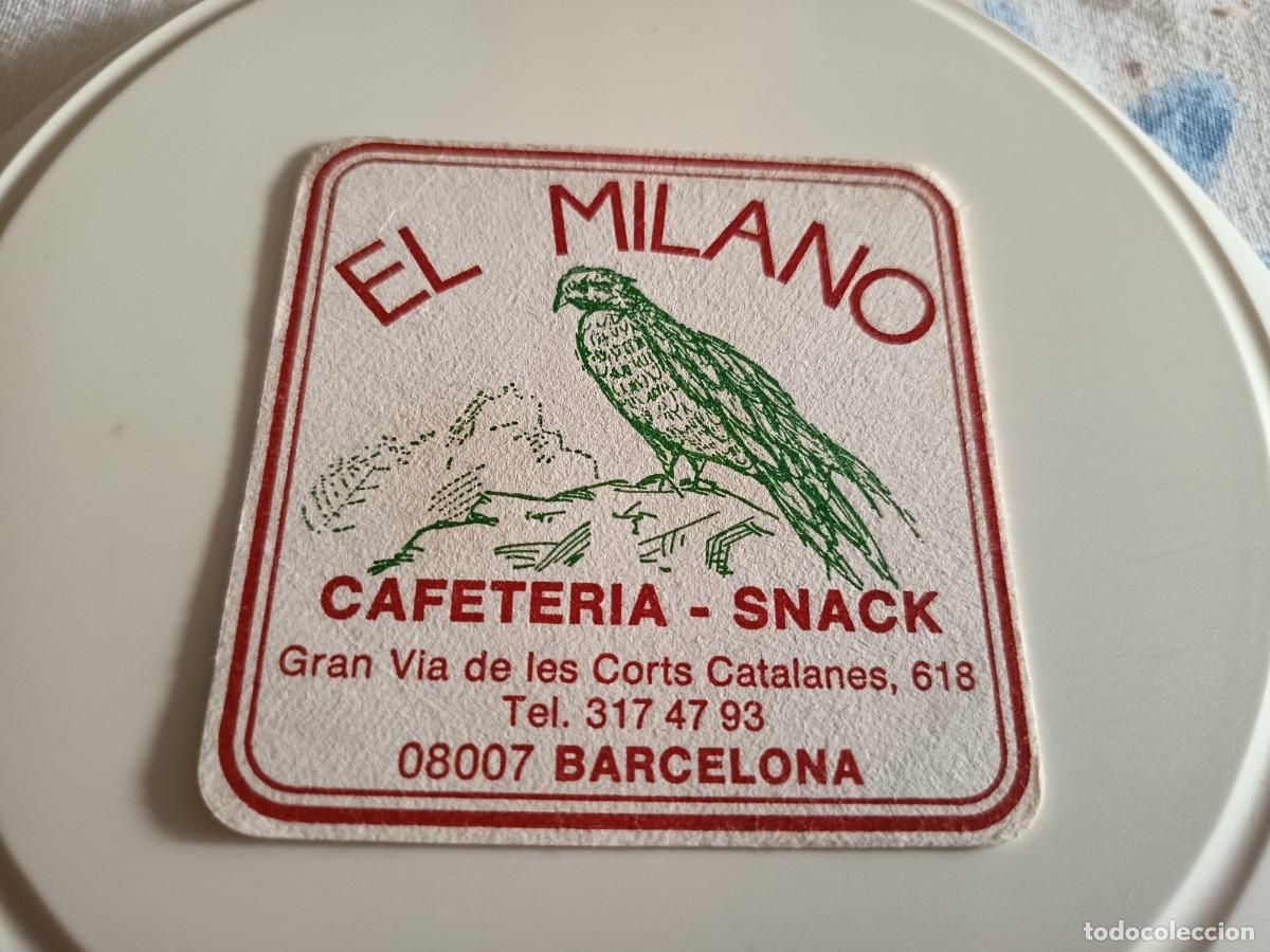 Otros art&iacute;culos de coleccionismo en papel: POSAVASOS CAFETERIA SNACK EL MILANO-BARCELONA