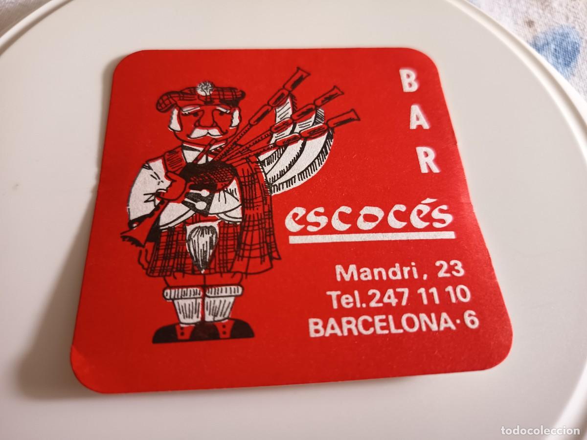 Otros art&iacute;culos de coleccionismo en papel: POSAVASOS BAR ESCOCES-BARCELONA