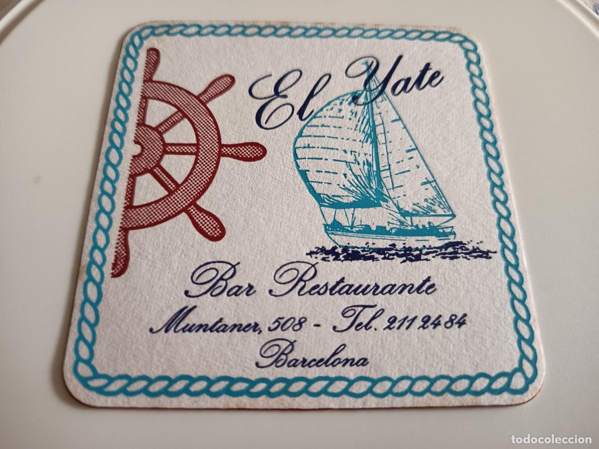 Otros art&iacute;culos de coleccionismo en papel: POSAVASOS RESTAURANTE EL YATE-BARCELONA