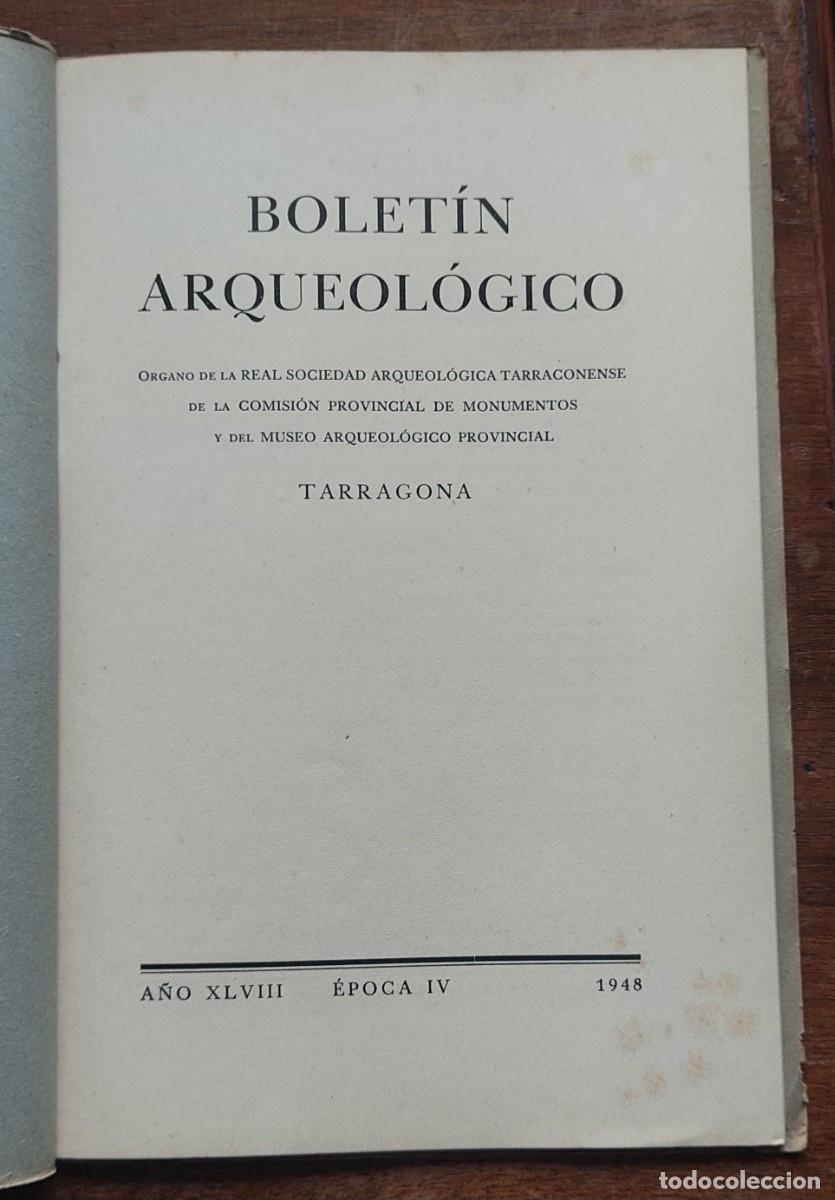 Otros art&iacute;culos de coleccionismo en papel: IGLESIA ALCOVER BOLETIN ARQUEOLOGICO TARRAGONA