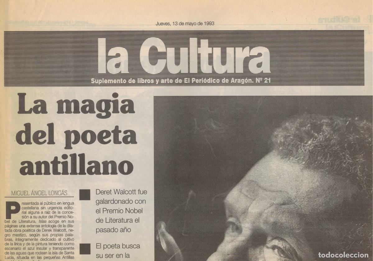 Otros art&iacute;culos de coleccionismo en papel: La Cultura. 13 de mayo de 1993 / Suplemento de libros y arte de El Peri&oacute;dico de Arag&oacute;n N&ordm; 21