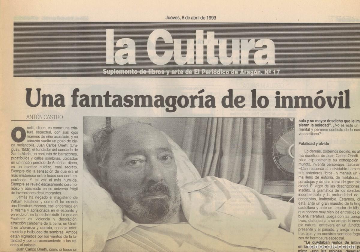 Otros art&iacute;culos de coleccionismo en papel: La Cultura. 8 de abril de 1993 / Suplemento de libros y arte de El Peri&oacute;dico de Arag&oacute;n N&ordm; 17