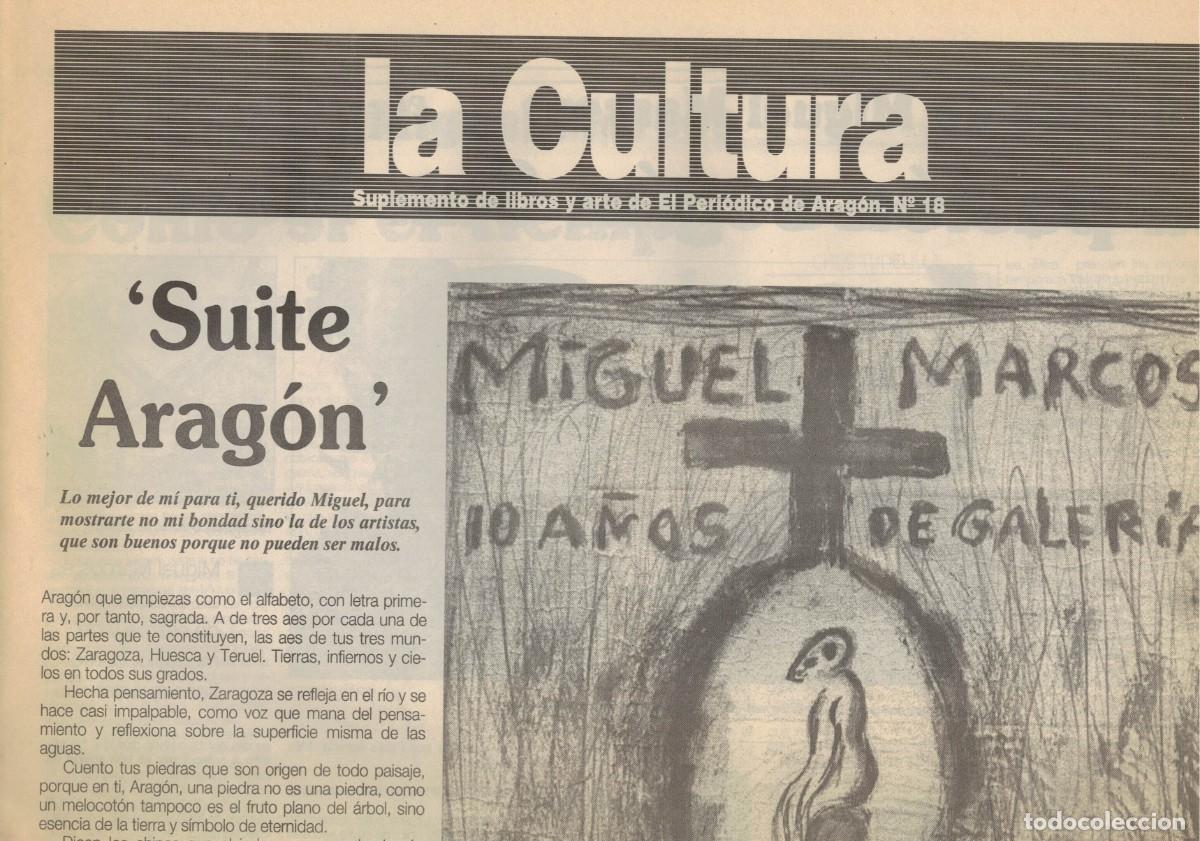 Otros art&iacute;culos de coleccionismo en papel: La Cultura. 15 de abril de 1993 / Suplemento de libros y arte de El Peri&oacute;dico de Arag&oacute;n N&ordm; 18