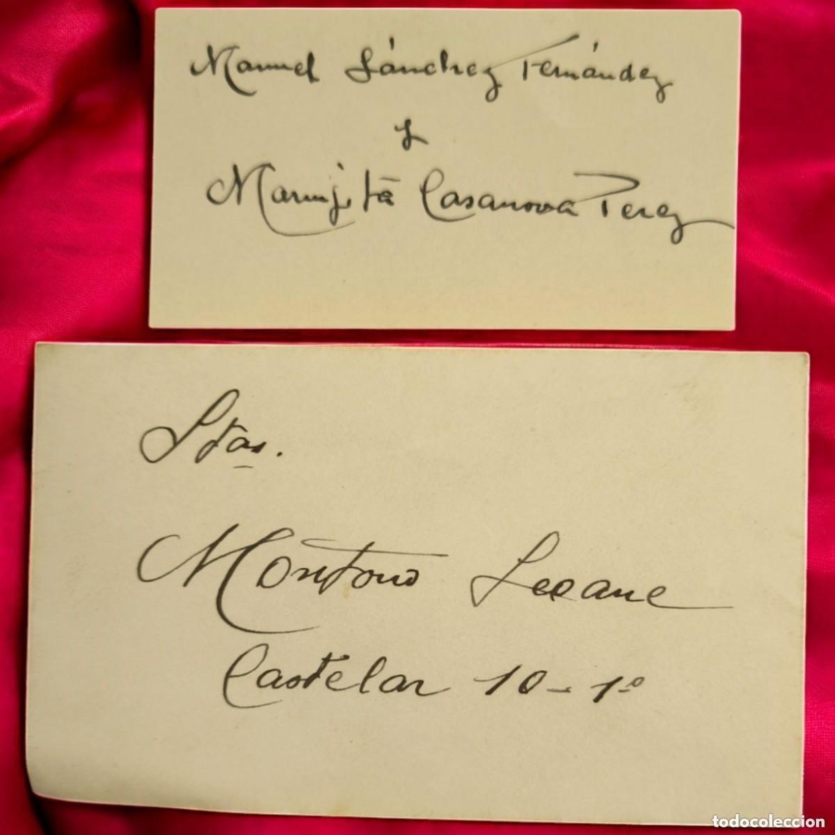 Outros artigos de papel: Invitaci&oacute;n De Boda Antigua &ndash; Manuscrita A Mano Con Sobre Original (Mediados Siglo XX)