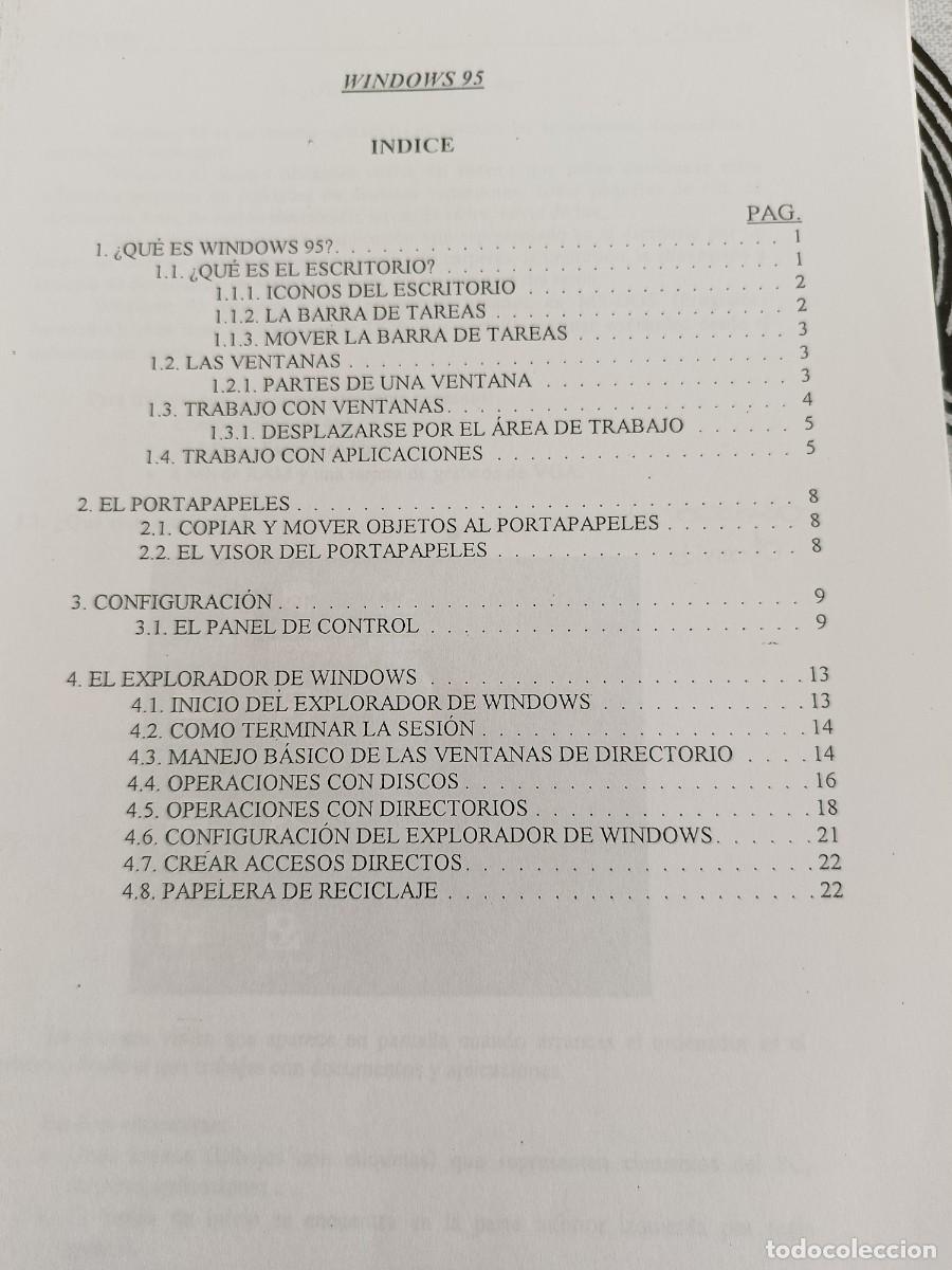 Otros art&iacute;culos de coleccionismo en papel: Apuntes de Windows 95 - Foto 2