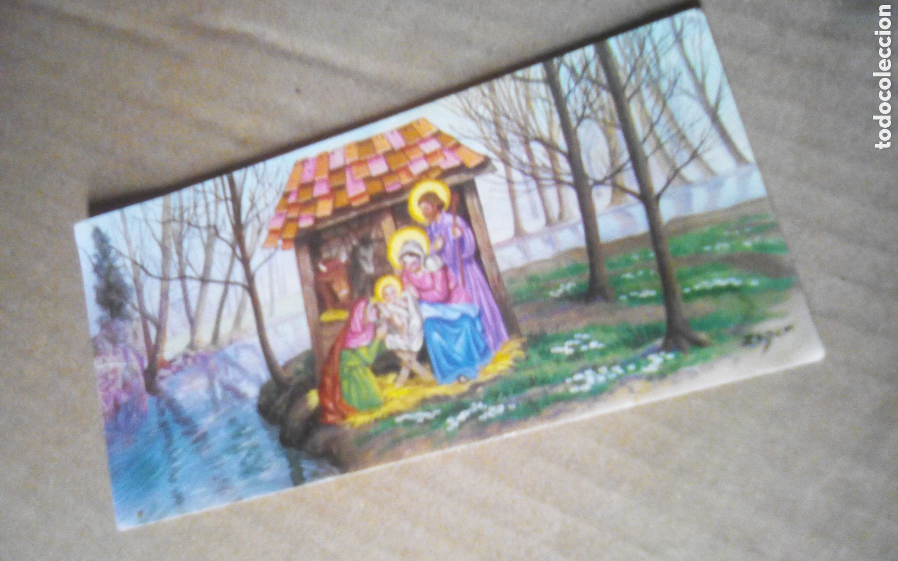Otros art&iacute;culos de coleccionismo en papel: Tarjeta felicitaci&oacute;n navidad, a&ntilde;os 60s-70s. Ilustraci&oacute;n de Zsolt. J. BR. B 180. De 13 x 6 cm., usada