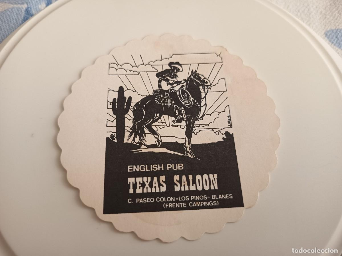 Otros art&iacute;culos de coleccionismo en papel: POSAVASOS PUB TEXAS SALOON-BLANES-GERONA