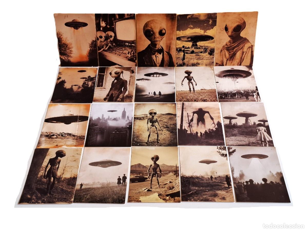 Collectionnisme Papier divers: LOTE EXTRATERRESTRES - AREA 51 - 20 TARJETAS TIPO POSTAL