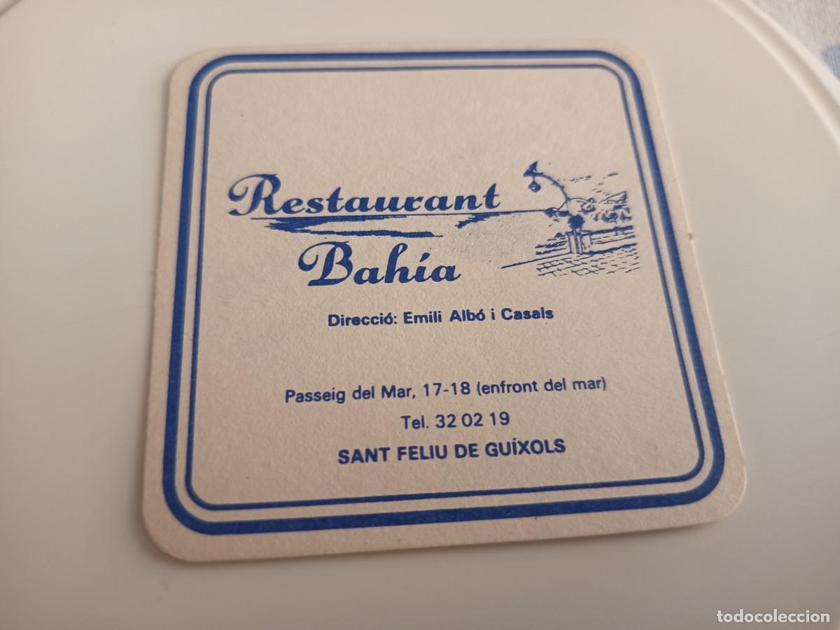 Otros art&iacute;culos de coleccionismo en papel: POSAVASOS RESTAURANT BAHIA-SAN FELIU DE GUIXOLS-GERONA