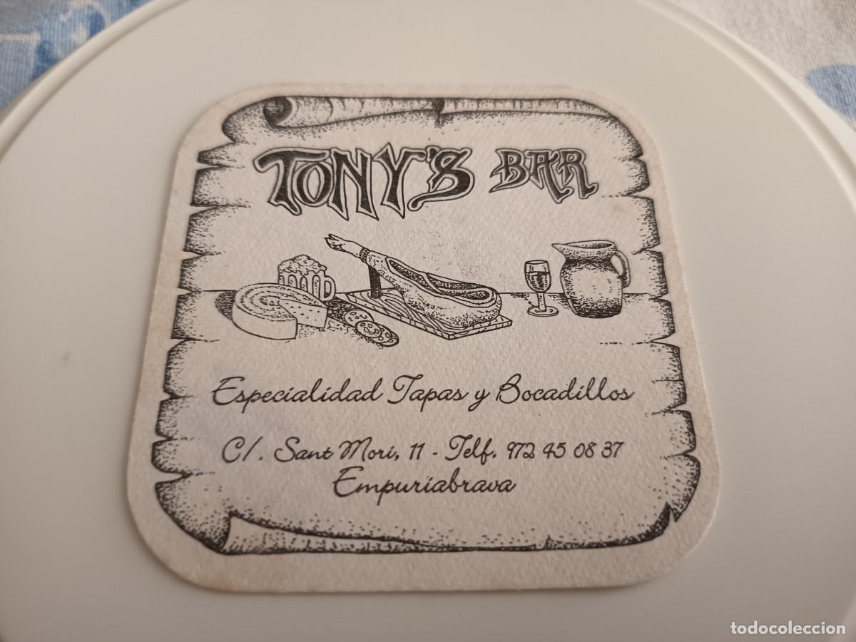 Otros art&iacute;culos de coleccionismo en papel: POSAVASOS BAR TONY'S-AMPURIABRAVA-GERONA