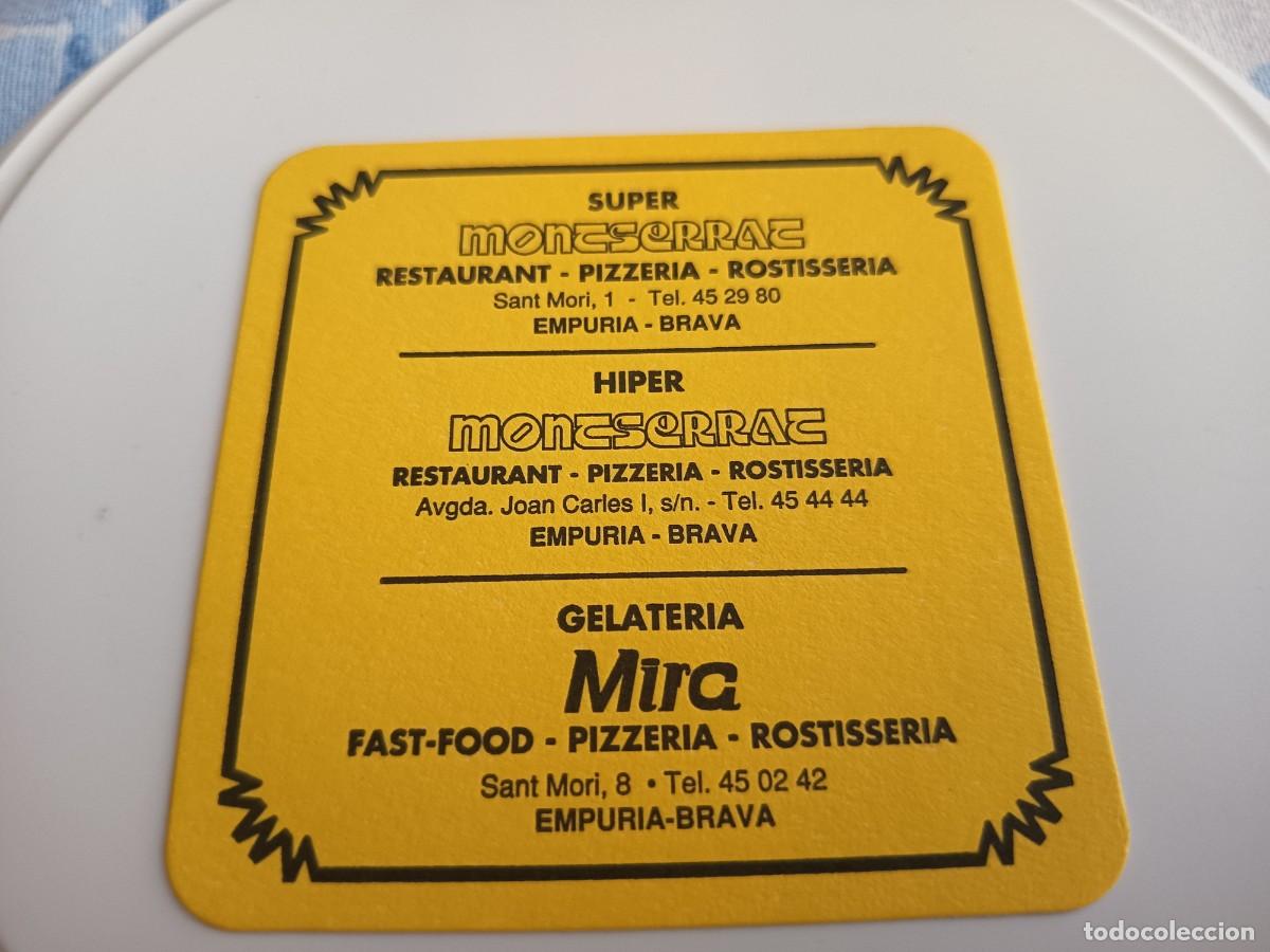 Otros art&iacute;culos de coleccionismo en papel: POSAVASOS RESTAURSANT MONTSERRAT-EMPURIABRAVA-GERONA
