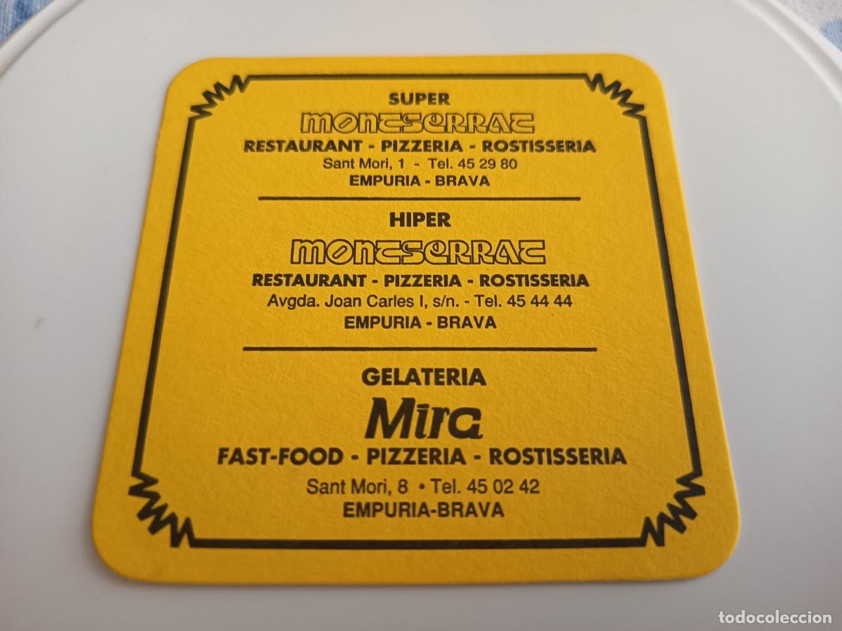 Otros art&iacute;culos de coleccionismo en papel: POSAVASOS RESTAURSANT MONTSERRAT-EMPURIABRAVA-GERONA