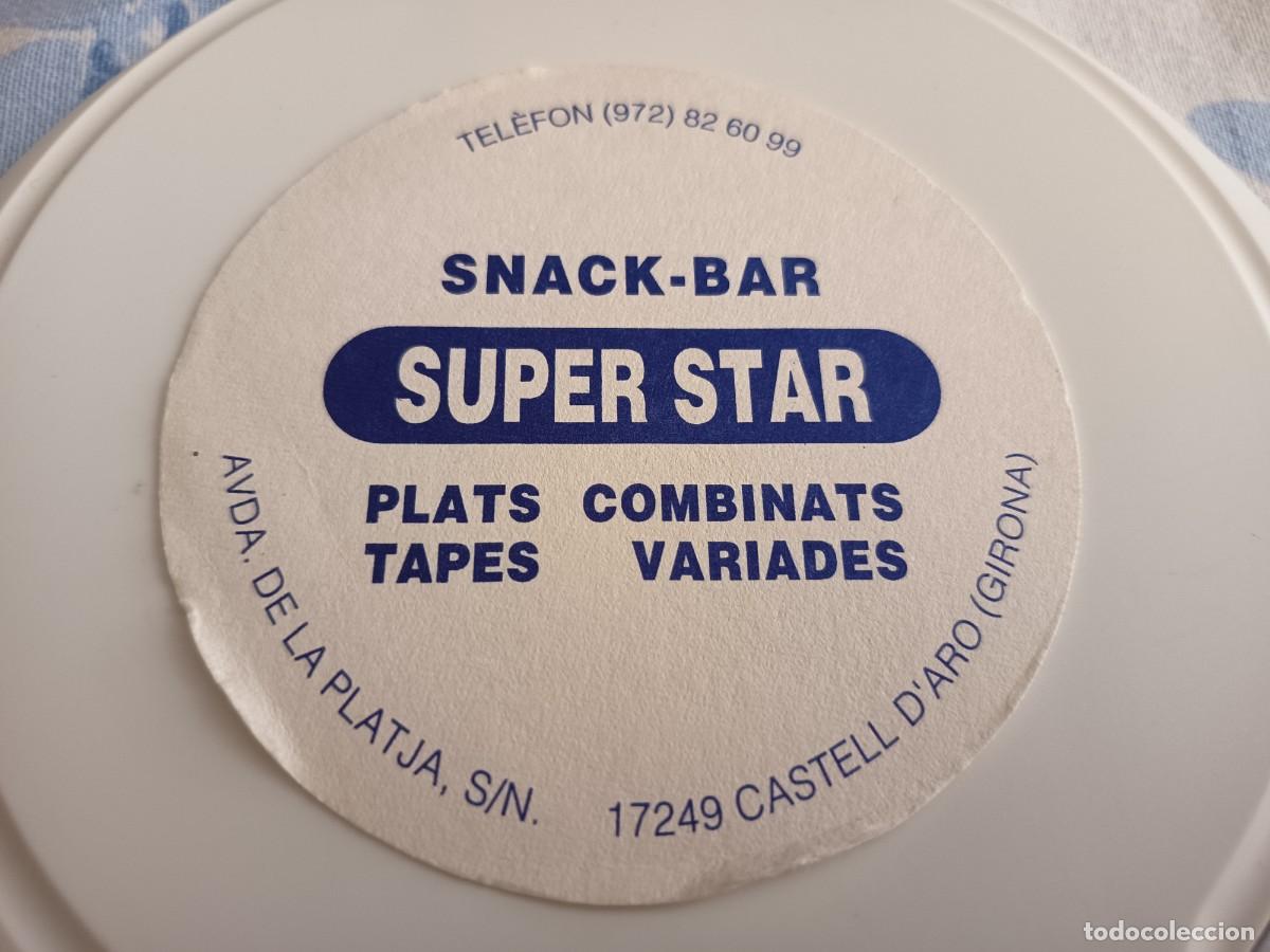 Otros art&iacute;culos de coleccionismo en papel: POSAVASOS SNACK BAR SUPER STAR-CASTELL D'ARO-GERONA