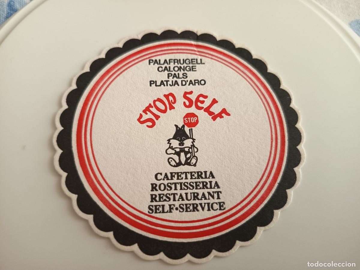 Otros art&iacute;culos de coleccionismo en papel: POSAVASOS BAR RESTAURANTE STOP SELF-PLATJA D'ARO-GERONA