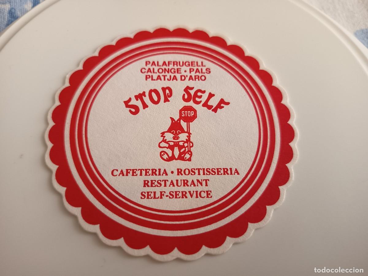 Otros art&iacute;culos de coleccionismo en papel: POSAVASOS BAR RESTAURANTE STOP SELF-PLATJA D'ARO-GERONA