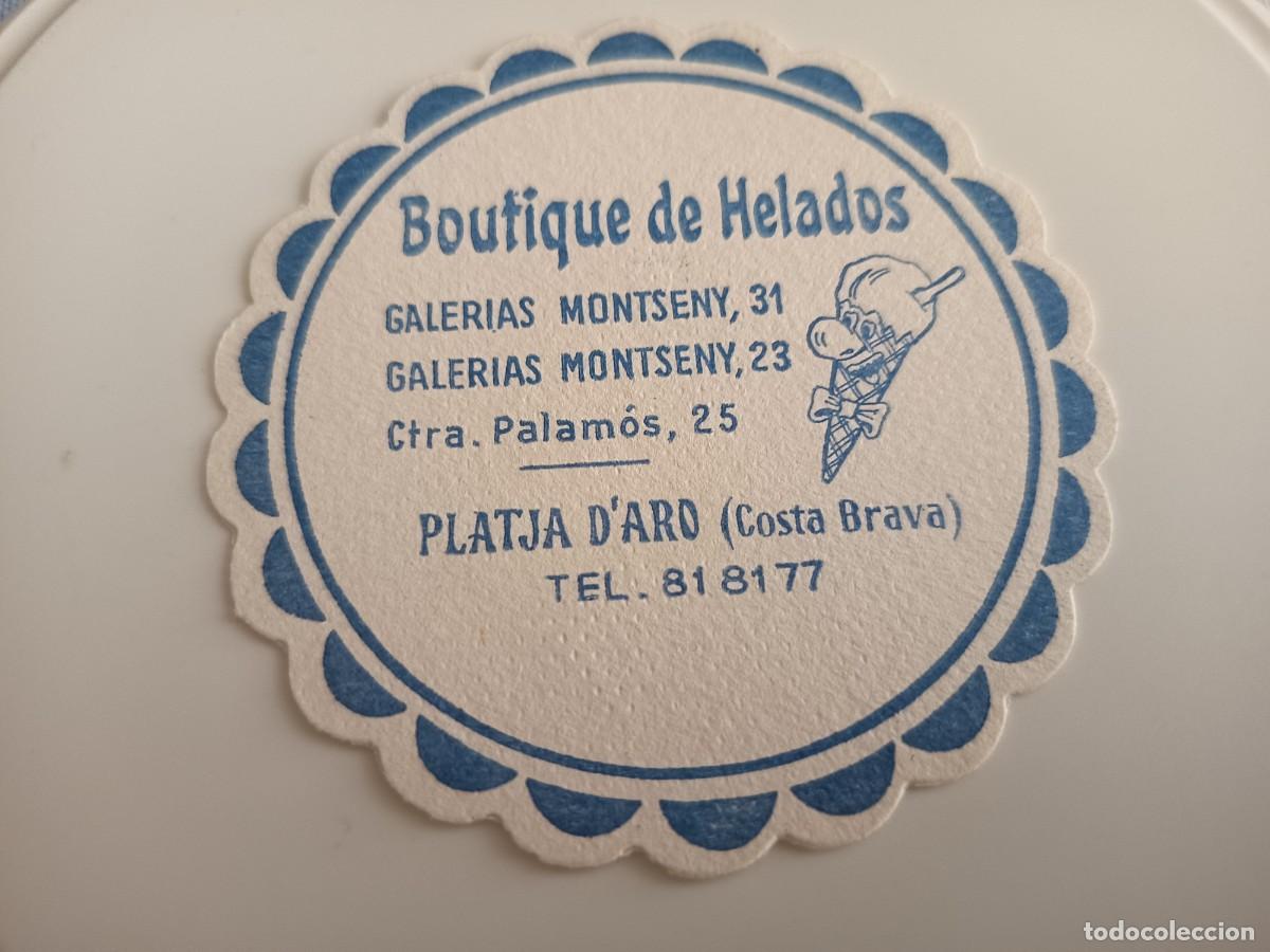 Otros art&iacute;culos de coleccionismo en papel: POSAVASOS BOUTIQUE DE HELADOS-PLATJA D'ARO-GERONA