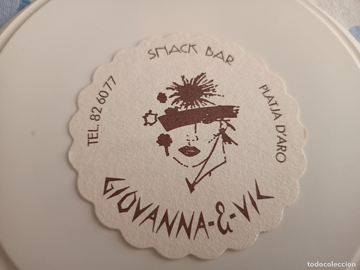 Otros art&iacute;culos de coleccionismo en papel: POSAVASOS SNACK BAR GIOVANNA & VIL-PLATJA D'ARO-GERONA