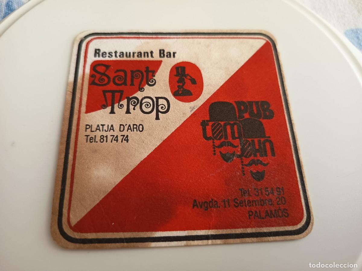 Otros art&iacute;culos de coleccionismo en papel: POSAVASOS RESTAURANT SANT TROP-PLATJA D'ARO-GERONA