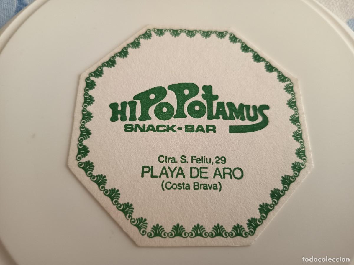Otros art&iacute;culos de coleccionismo en papel: POSAVASOS SNACK BAR HIPOPOTAMUS-PLATJA D'ARO-GERONA