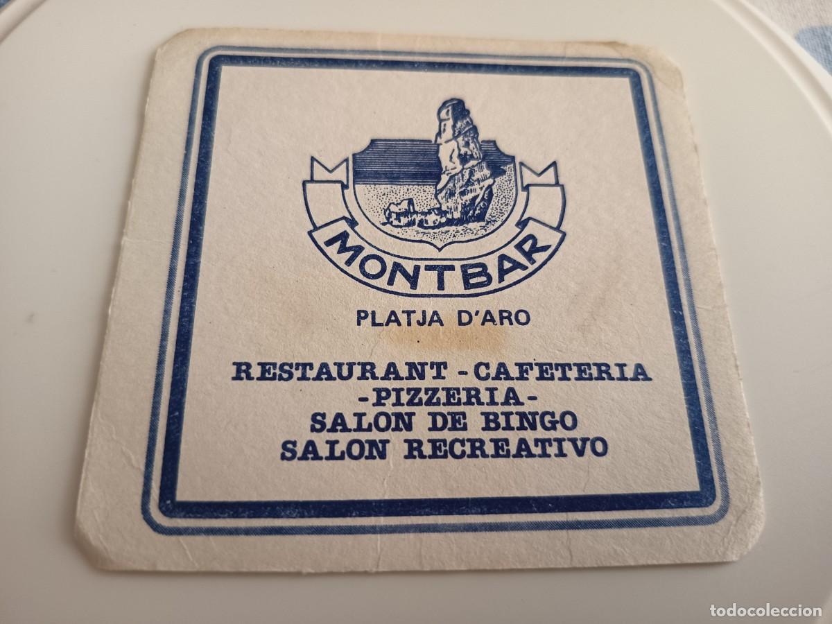 Otros art&iacute;culos de coleccionismo en papel: POSAVASOS RESTAURANTES MONBAR-PLATJA D'ARO-GERONA