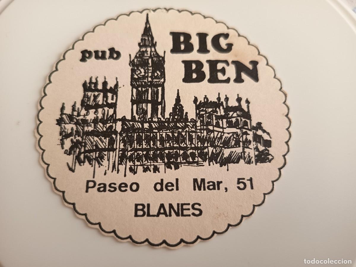 Otros art&iacute;culos de coleccionismo en papel: POSAVASOS PUB BIG BEN-BLANES-GERONA