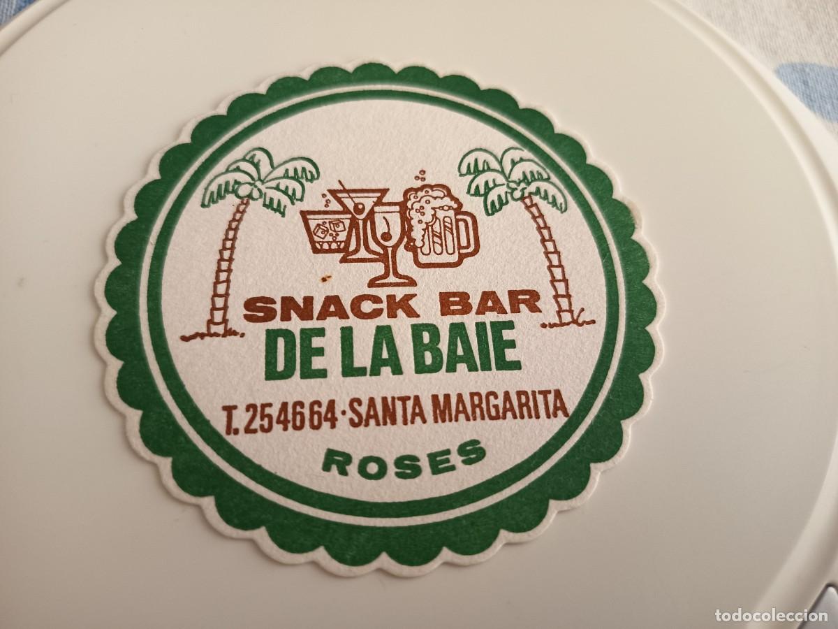 Otros art&iacute;culos de coleccionismo en papel: POSAVASOS SNACK BAR DE LA BAIE-ROSAS-GERONA