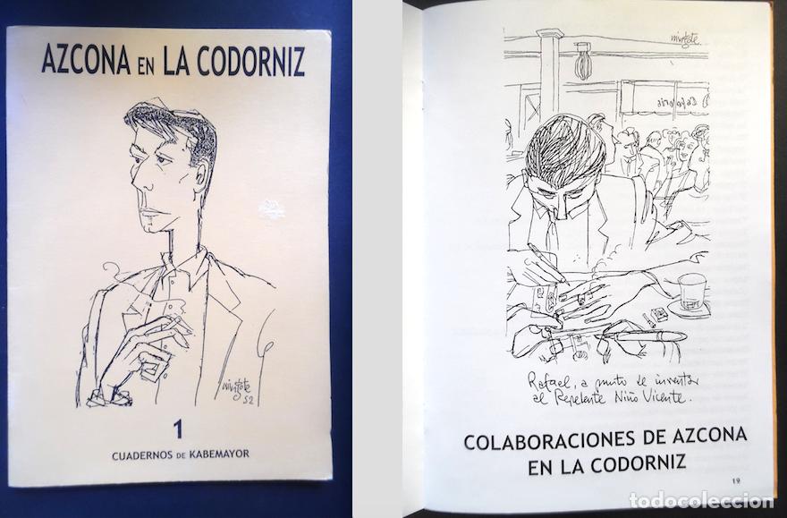 Otros art&iacute;culos de coleccionismo en papel: Azcona en La Codorniz, por Luis Alberto Cabez&oacute;n Garc&iacute;a. Humor y dibujos del gran guionista. Raro