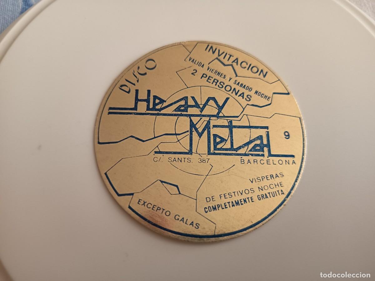 Otros art&iacute;culos de coleccionismo en papel: POSAVASOS DISCO HEAVY METAL-BARCELONA