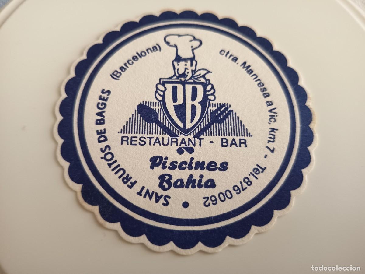 Otros art&iacute;culos de coleccionismo en papel: POSAVASOS BAR RESTAURANTE PISCINAS BAHIA-SANT FRUTOS DE BAGES-BARCELONA