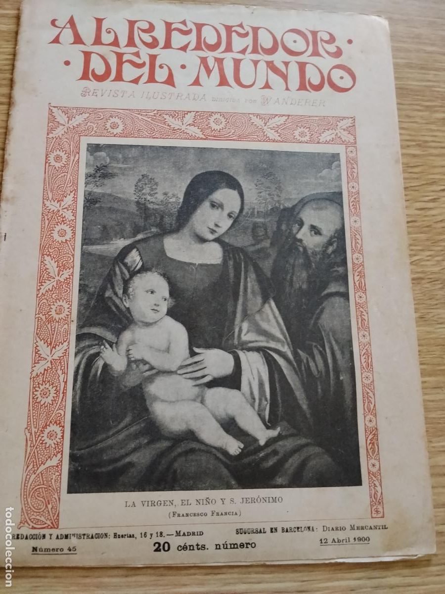 Otros art&iacute;culos de coleccionismo en papel: ALREDEDOR DEL MUNDO - 12 ABRIL 1900