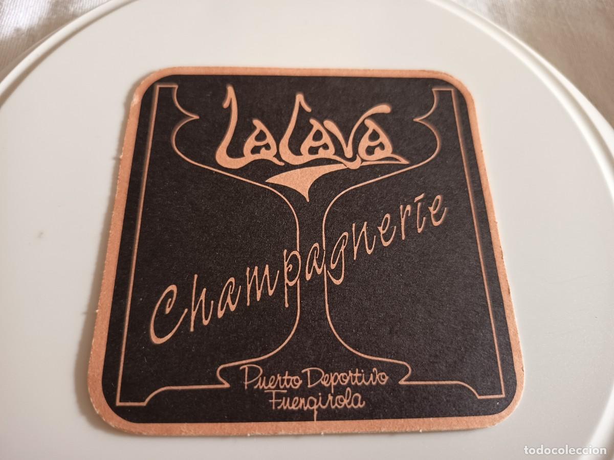 Otros art&iacute;culos de coleccionismo en papel: POSAVASOS CHAMPAGNERIA LA LAVA-FUENGIROLA-MALAGA
