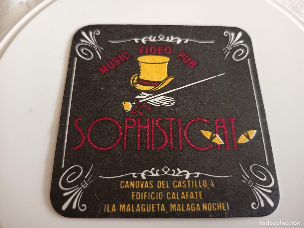 Otros art&iacute;culos de coleccionismo en papel: POSAVASOS VIDEO PUB SOPHISTICAT-MALAGA