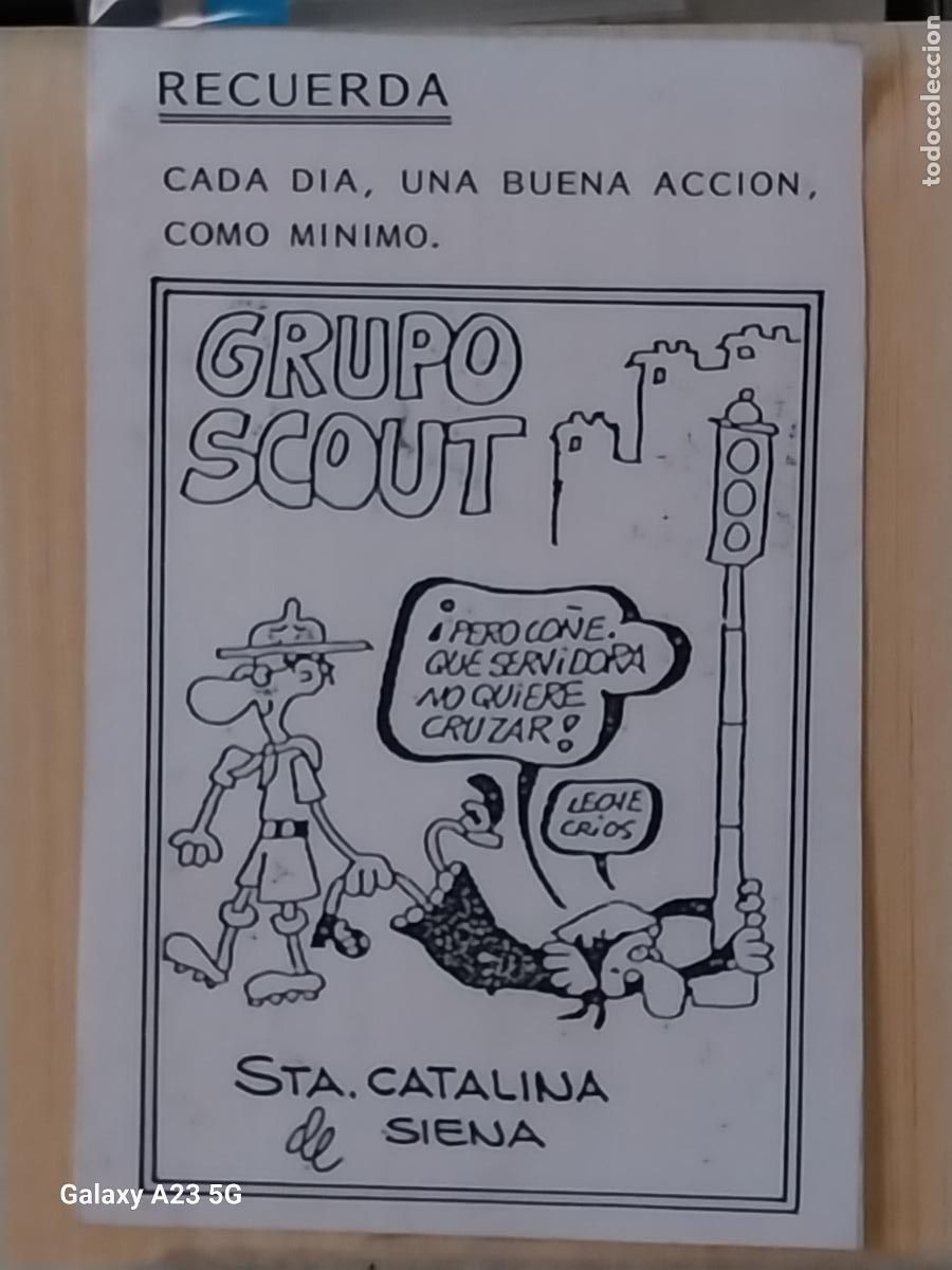 Otros art&iacute;culos de coleccionismo en papel: SCOUTS GRUPO SANTA CATALINA SIENA PLASTICO 13.2X8.5 CMS NO ADHESIVO ESCULTISMO