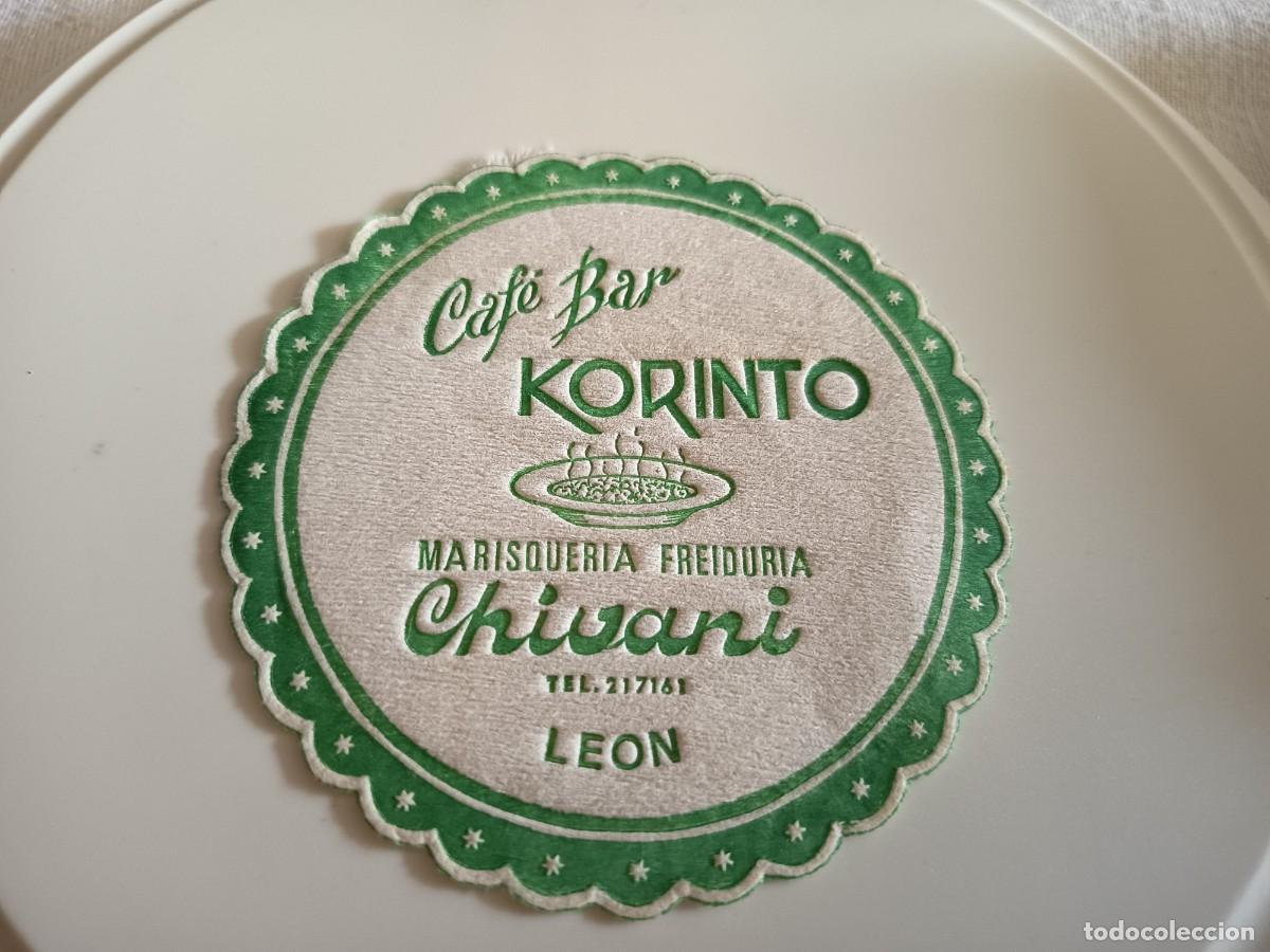 Otros art&iacute;culos de coleccionismo en papel: POSAVASOS CAFE BAR KORINTO-MARISQUERIA CHIVANI-LEON